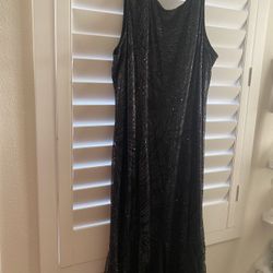 Black Sequin Dress