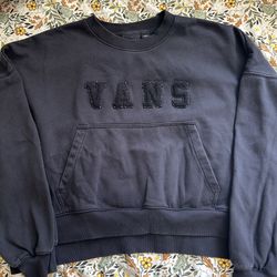 Vans Women's Black Sweatshirt Size Medium