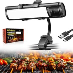 Rechargeable 360° BBQ Grill Light for Outdoor Grilling with Magnetic, 3-Level Brightness