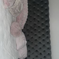 King  Gray bed frame for sale