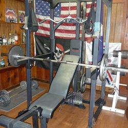 Weight Set With Bench 