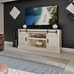 Farmhouse TV Stand / Entertainment Center – Excellent Condition