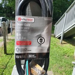 Dryer Cord 4 Prong 30 Amp 6ft 10/4 Guage 0333552
