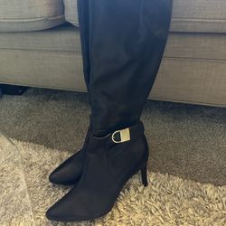 Calvin Klein Black Boots With Heel