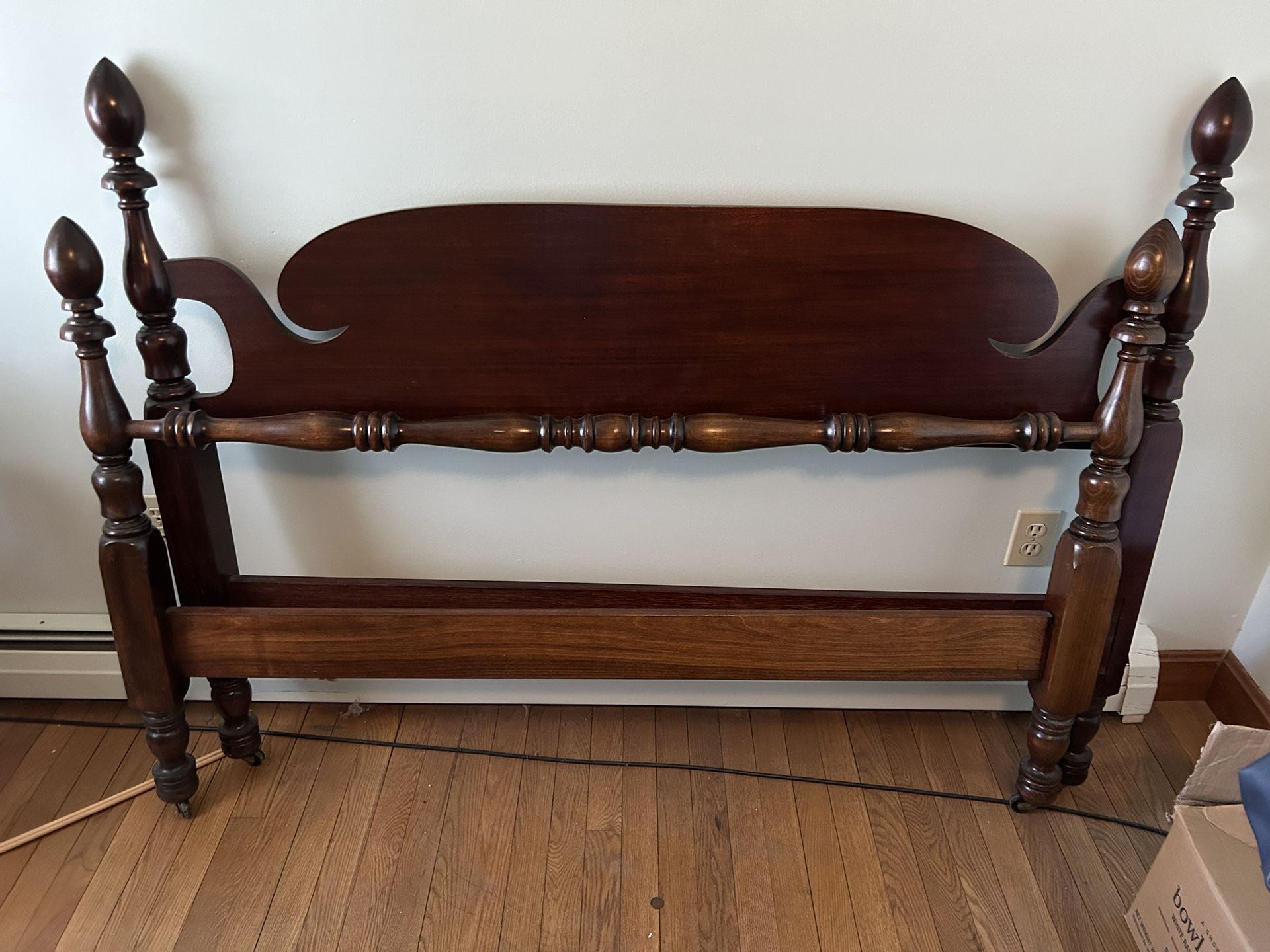 Mahogany bed frame