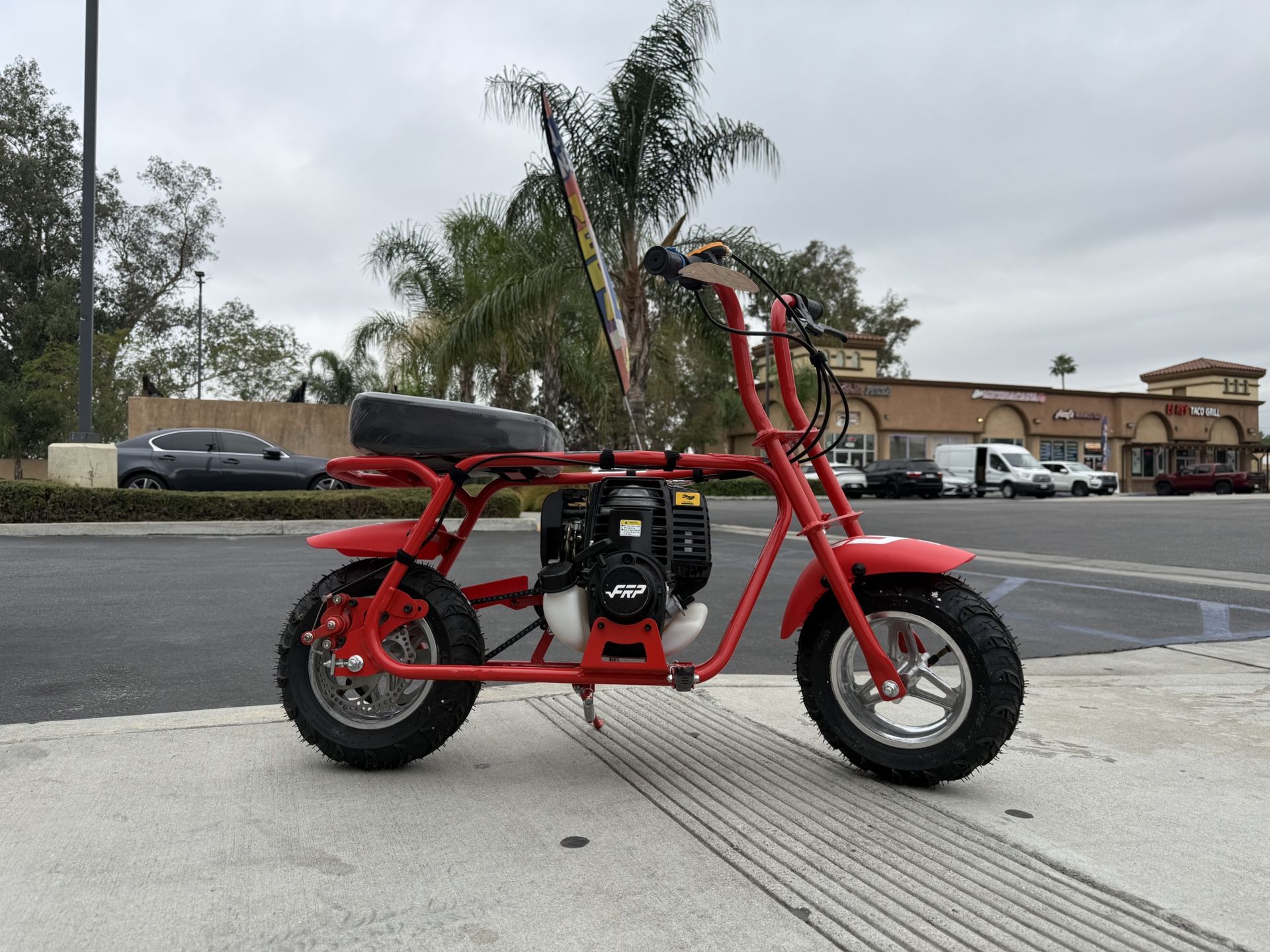 FRP MB40 Kids Mini Dirt Bike, 40CC 4-Stroke Gas Engine No Oil Mixing, Easy Assembly, Touch Protection, 18 MPH Max Speed, Supports Up to 165 Lbs (Red)