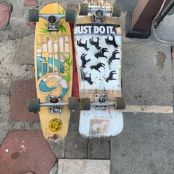 Used skateboard