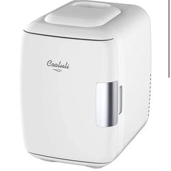 Cooluli White Skincare Mini Fridge