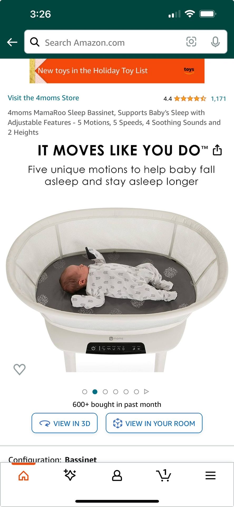 MamaRoo Sleep Basinet