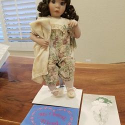 New In Box "Me & My Blankie" by My Closest Friend  Collectible Porcelain Doll 