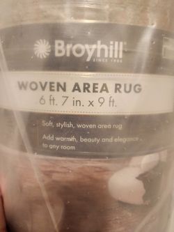 Woven Area Rug 6 FT. 7in. X 9FT Brand New Sealed