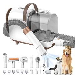 Dog Grooming Kit & Dog Hair Vacuum, 3L Large Capacity Dust Cup