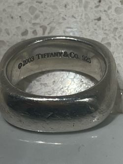 Tiffany & Co 2003 Square Cushion Ring 925
