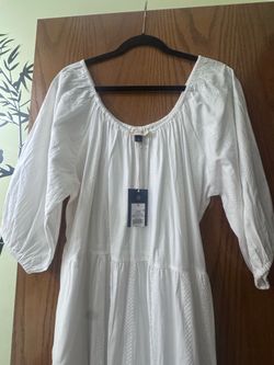 Summer long cotton dress XL