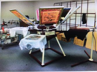 Custom built Silkscreening Press