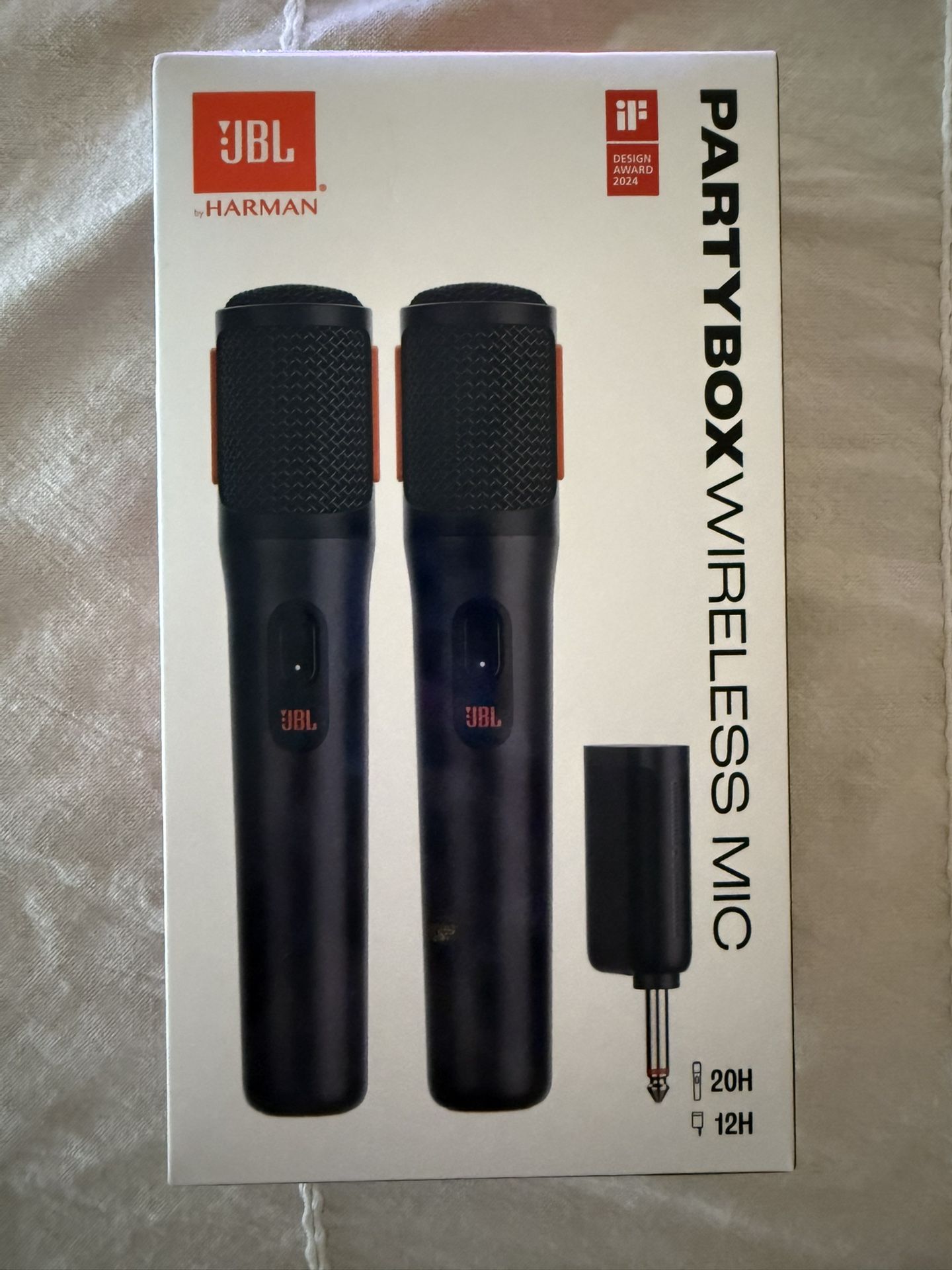 Brand New JBL PartyBox Wireless Mic – 2× Digital Wireless Microphones (Sealed Box)