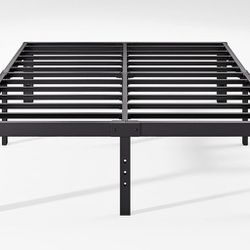 14 Inch Tall 3500lbs Heavy Duty Metal Bed Frame/with Storage/Mattress Foundation/Steel Slats Platform/Noise Free/No Box Spring Needed,King