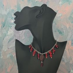 Red Gothic Choker