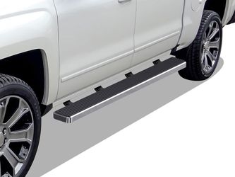 APC Stainless Steel 6in Side Steps Compatible with 2019-2025 Chevy Silverado GMC Sierra