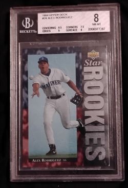 Beckett-graded 1994 Upper Deck #24 Alex Rodriguez rookie card