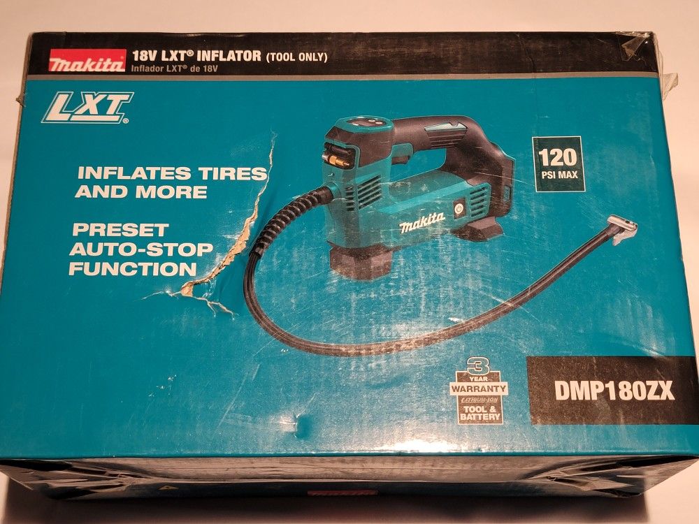 Makita DMP180ZX 18V LXT Air Inflator Tool Only Brand New Sealed Package