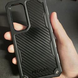 Pelican Shield - Samsung Galaxy S24 Case [6.2"] [Wireless Charging] [21ft MIL-STD Drop Protection] Carbon