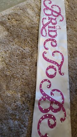 Bride To Be Sash