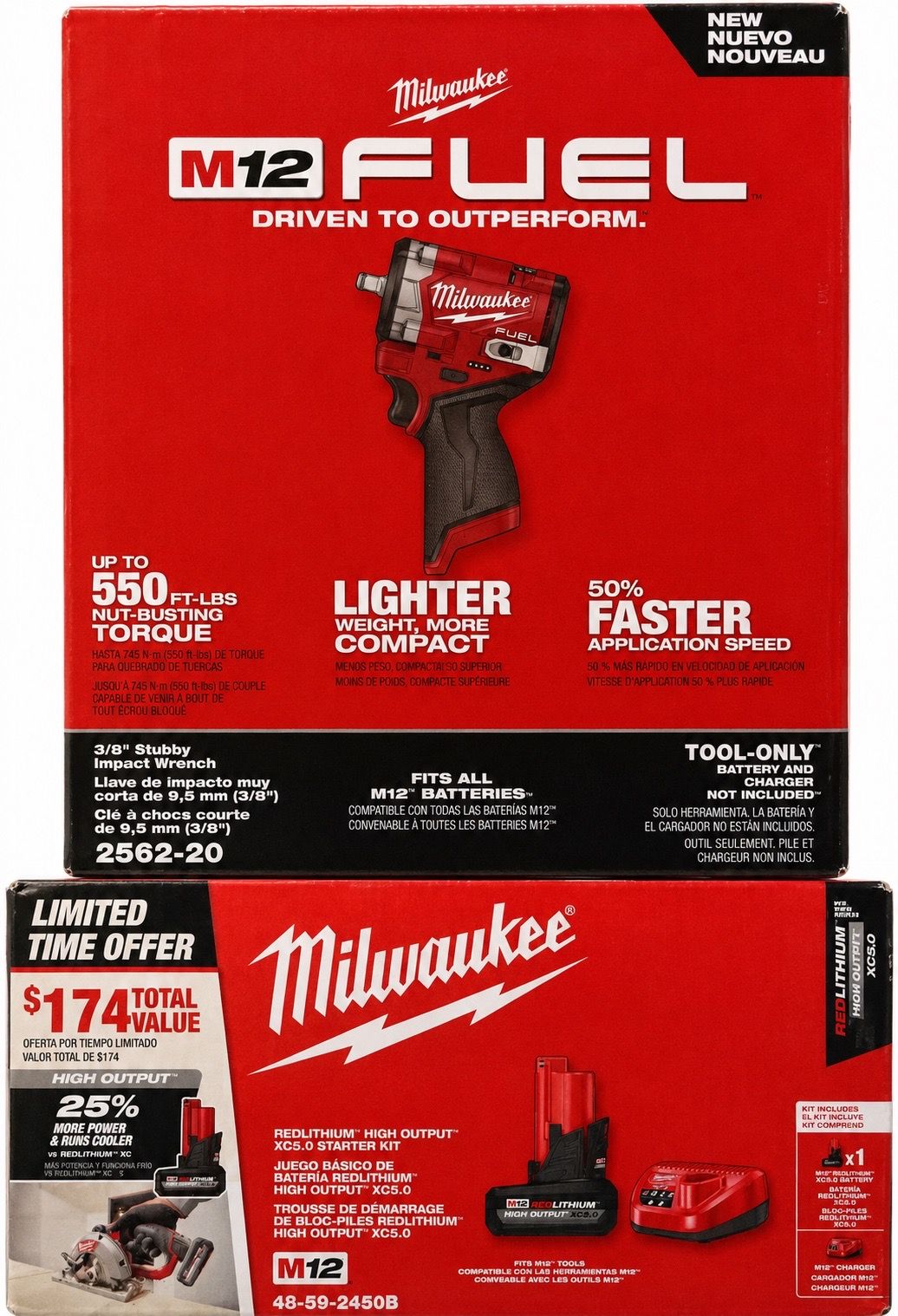 Milwaukee 3/8 Stubby