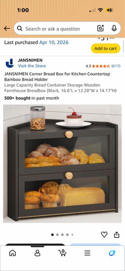 Corner bread holder