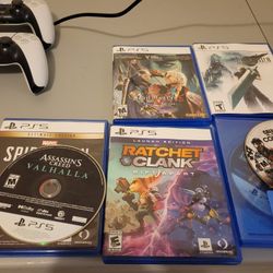 7 Ps5 Games 1 Ps5 Controller