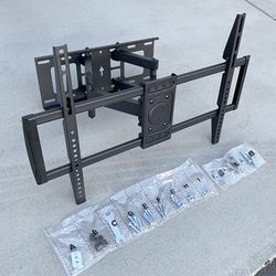 (NEW) $45 Full Motion 37-75 Inches TV Wall Mount Bracket Dual Arms Swivel Tilts Max 110lbs 