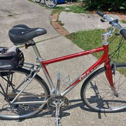 Giant FCR 3 W Hybrid Crossroads Bike Bicycle with Topeak Trunkbag  M Frame 700c Tires Brand New Cables, Tuned Up - $150 FIRM 
