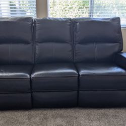 Reclining Leather Sofa 