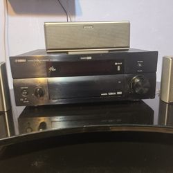 Yamaha RX V2700 7.1 Channel 140 Watt Receiver W/Sony Surround Sound Speakers