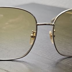 New Authentic Gold Gucci Sunglasses 