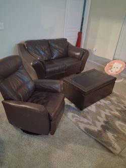 $200 Leather Living Room Furniture! Moving Sale!