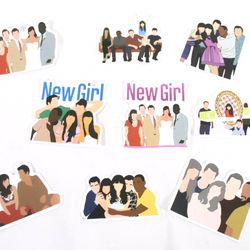 New Girl Tv Series Sticks Lot Of 23 New Scrapbooking Journaling Supplies 