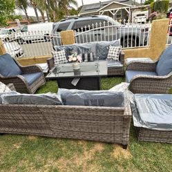 Brand New Patio Outdoor Furniture Set With Fire Pit 