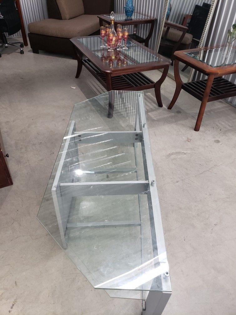 Glass TV Stand
