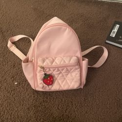 Pink Strawberry Backpack 