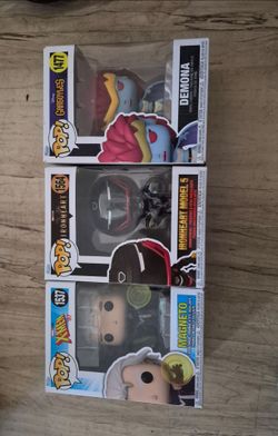 3 funko figures for sale