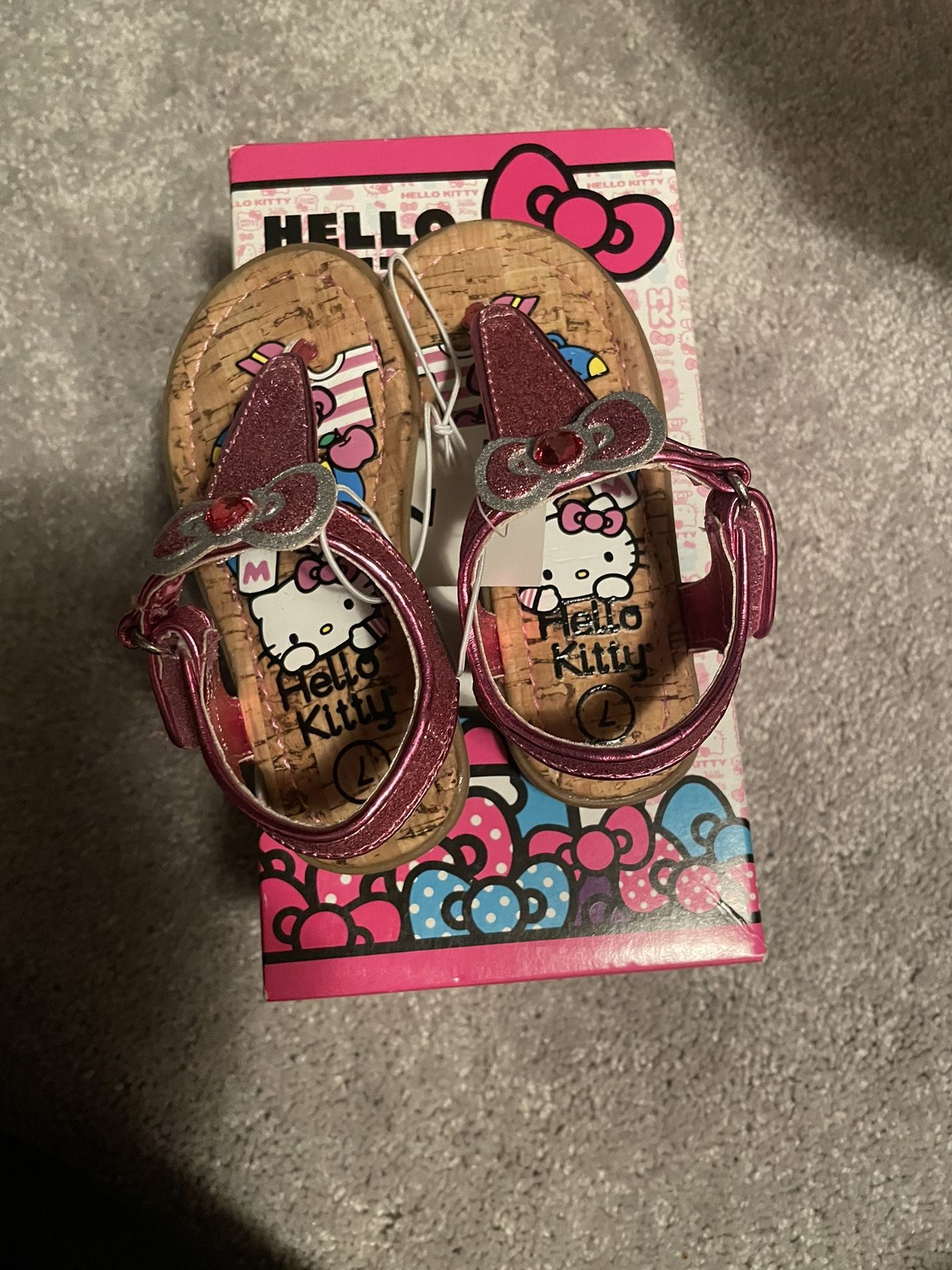 Kids Pink Hello Kitty Sandals 