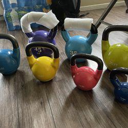 Kettle Bell Weights NEW 5, 10, 15, 20, 25, 35 And 45 Lbs 