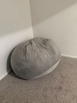 Large Gray Bean Bag Chair