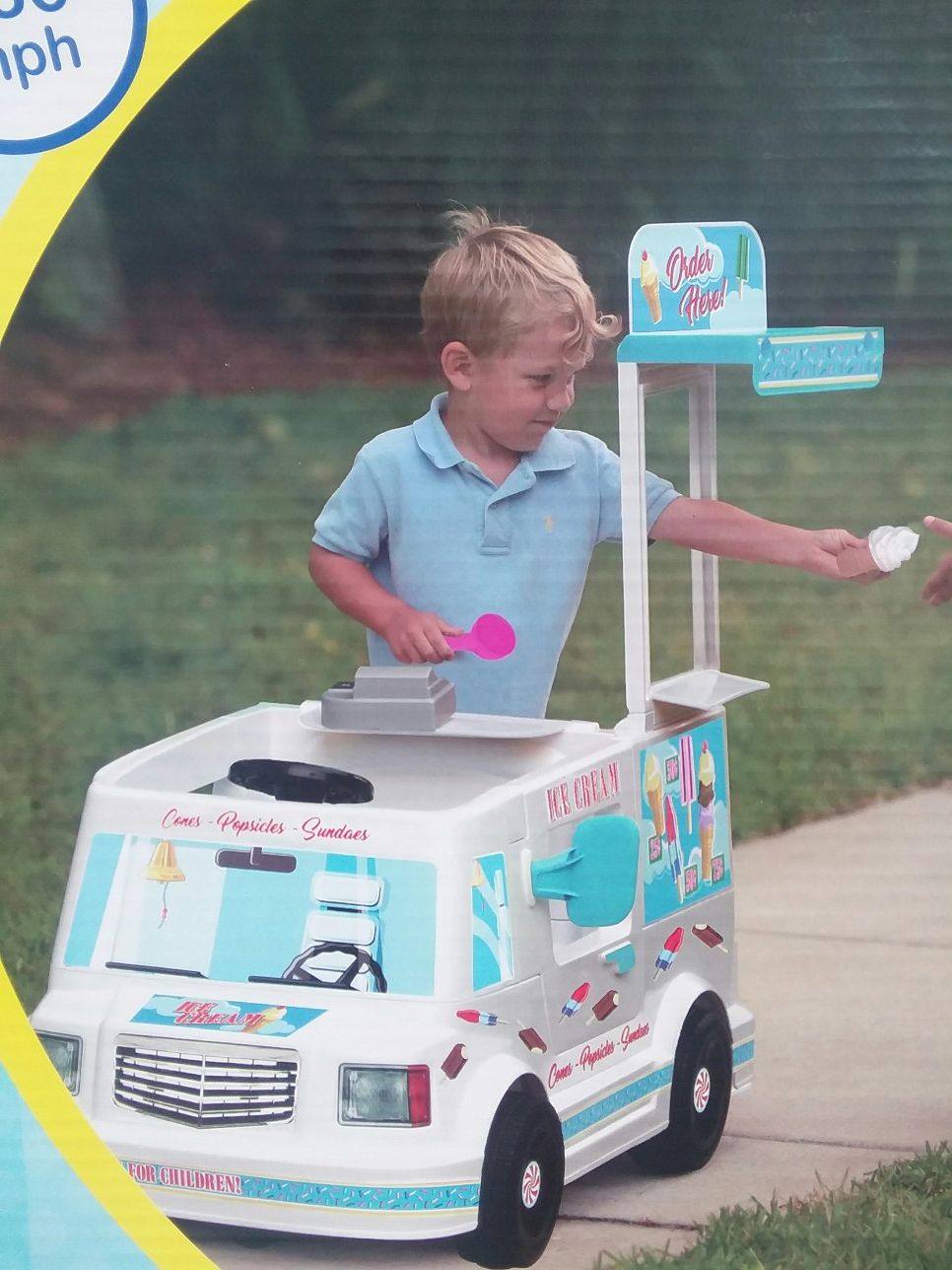 Brand new Power Wheels ice cream truck