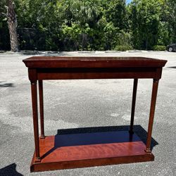 Wood Veneer Entryway Table