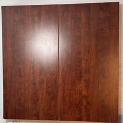 47” X 47” X 5” Conference Room Cabinet White Board With Push Pin Cushion On Inside Of Doors 