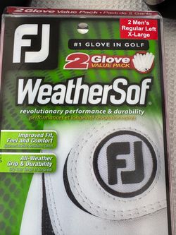 Brand New Footjoy WeatherSof 2 pack Golf Gloves Sz XL