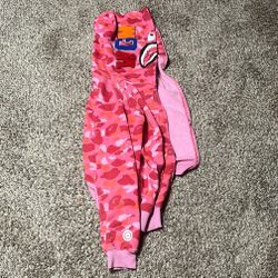 pink bape Jacket size 2 XL fits like a large