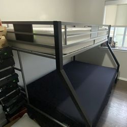 Ashley Furniture Full On Bottom, Twin On Top Bunk Bed W/ Full Size Mattress Included